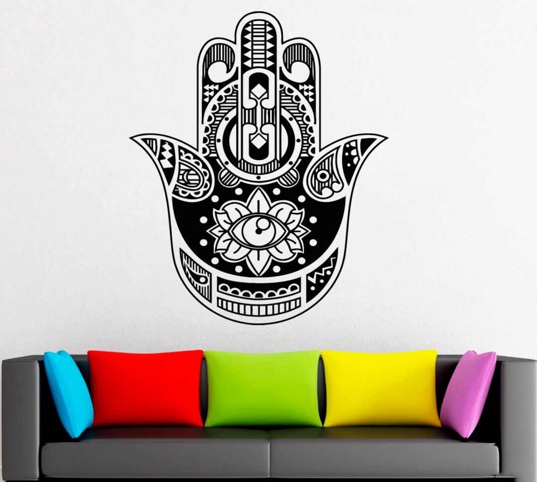 Yoga Wall Decal | Yoga Pose Wall Decal | Lotus Mandala Wall Decor ...