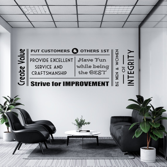 Office Wall Decal Teamwork Quote Wall Sticker Office Decor Inspire