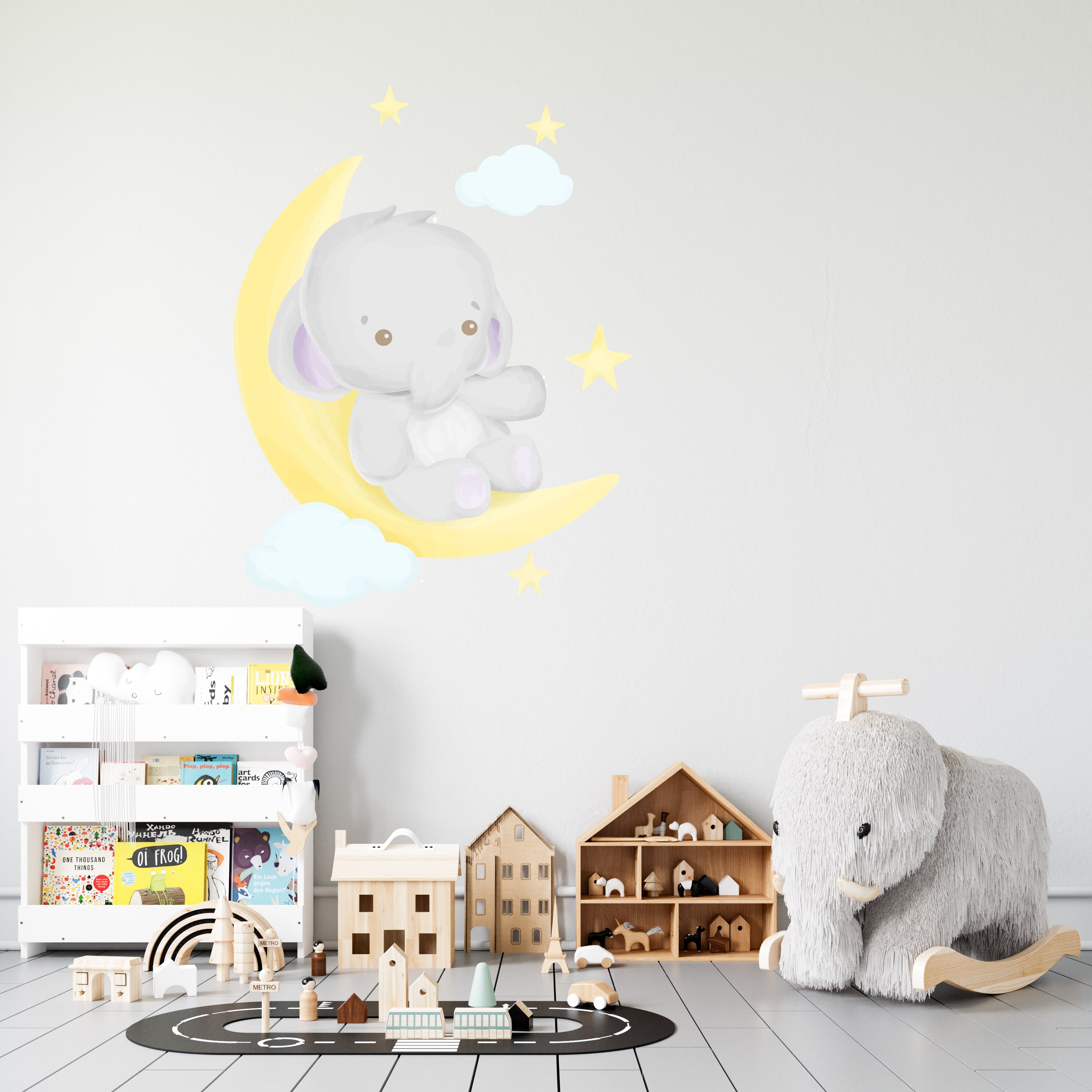 Süßer Baby Elefant Wandtattoo Kinderzimmer Elefant Wanddeko | Etsy