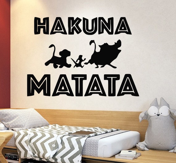 Large Hakuna Matata Decal Disney Lion King Choose Size & Color Sticker