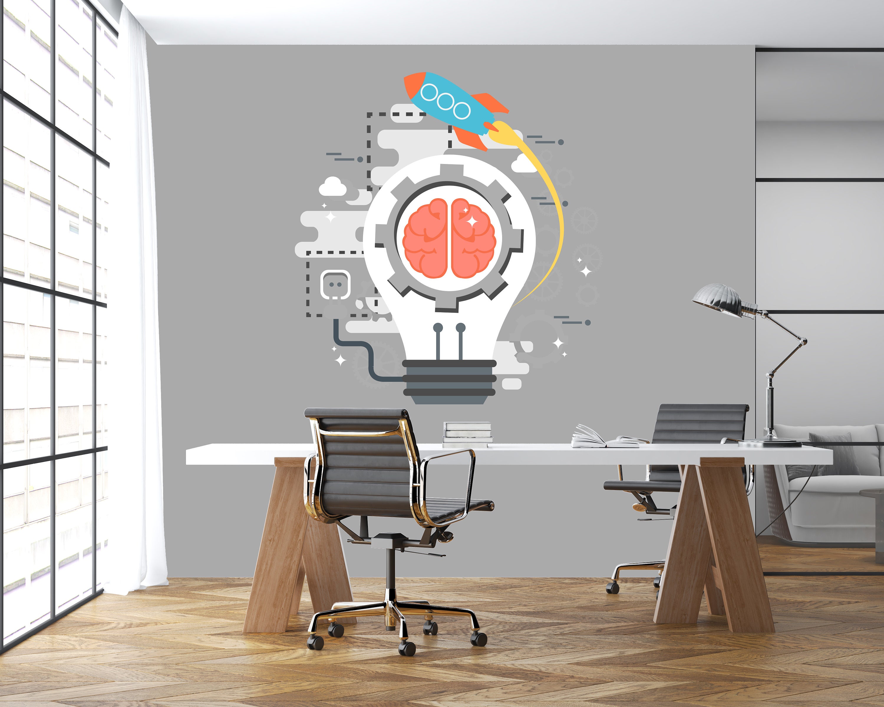 Think Big Office Wall Decal Teamwork Quote Wall Sticker Office Etsy