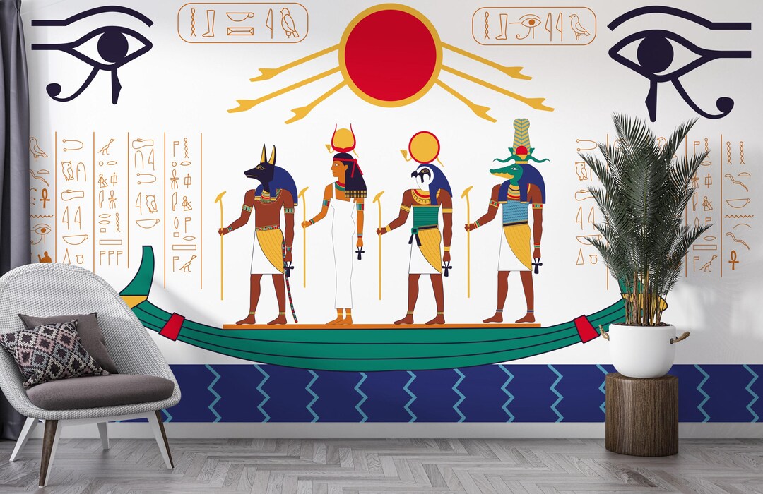 Ancient Egypt Peel and Stick Wallpaper Egyptian Wall Mural Self ...