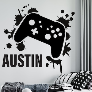 Gamer Wandtattoo Gamer Aufkleber Controller Aufkleber Personalisiertes Gamerzimmer CUS166
