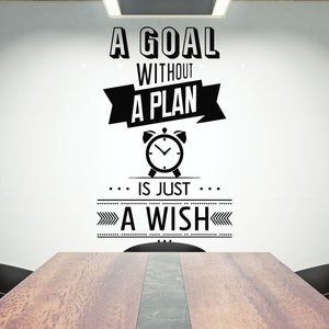 Office Wall Decal Teamwork Quote Wall Sticker Office Decor Inspire Office Quote Motivation Idea Wall Art 859re