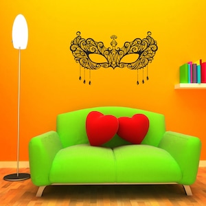 Mask,Italy,Venice Wall Decal, Carnival decor, Gondola , Italian food,Decal Window Sticker Room Vinyl sticker Handmade2423