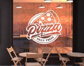 Pizza Italian Shop Window Sticker Opening Times Set Graphic Door Sign Vinyl 
