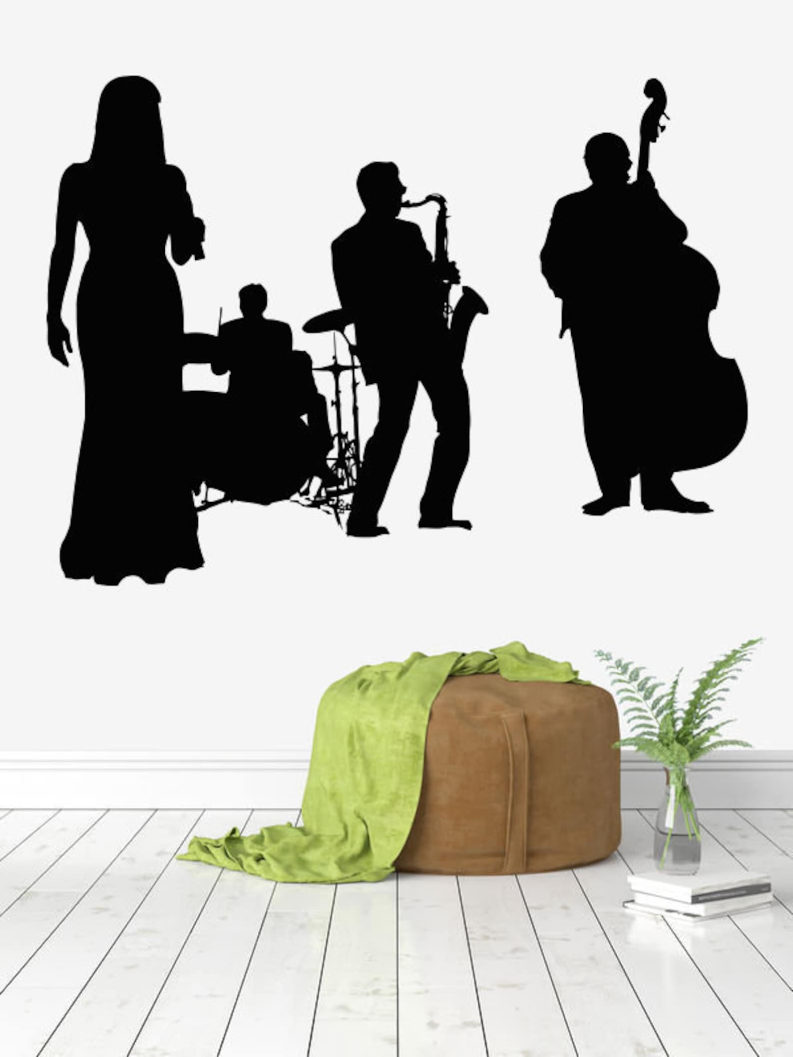 Music Band Wall Decal Musicians Wall Decal Music Wall Decor Etsy