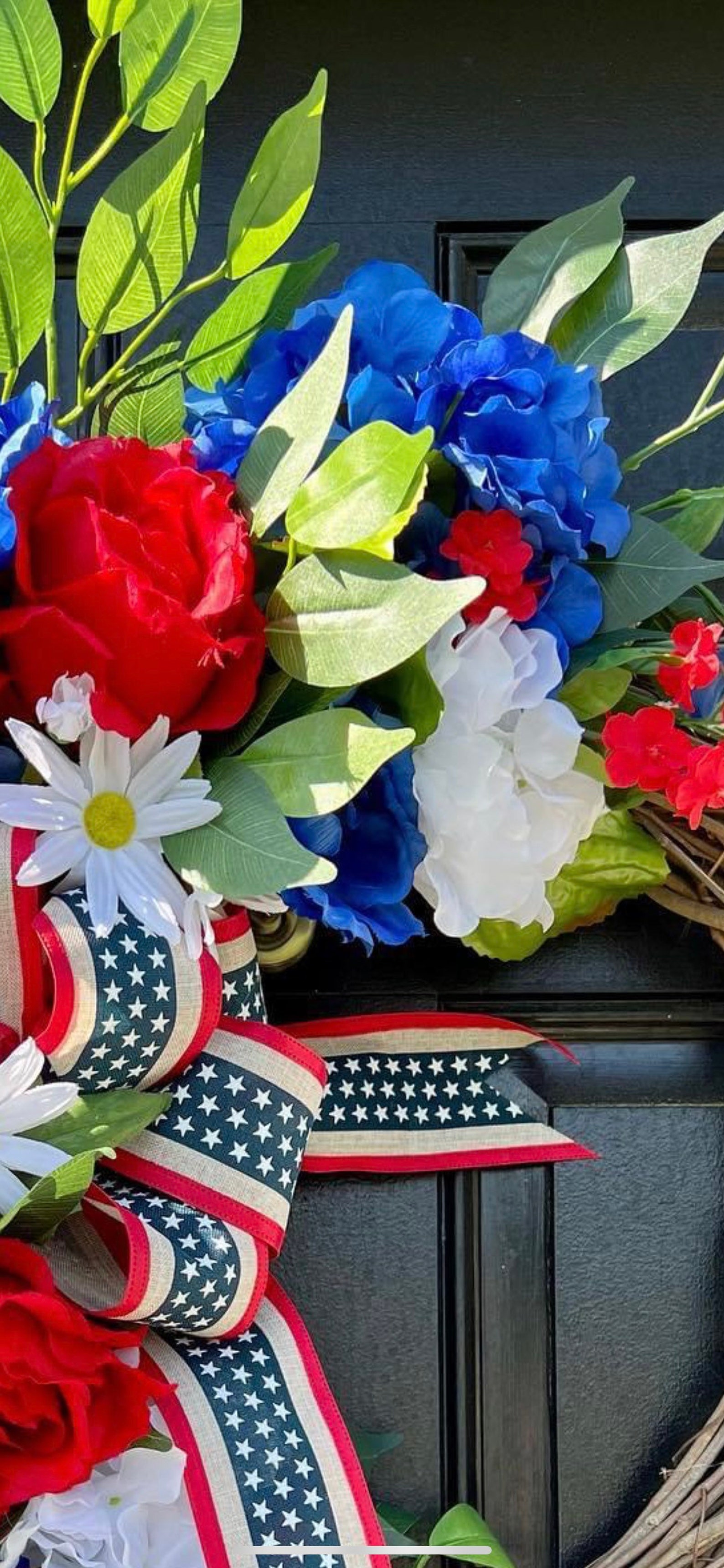 Patriotic Wreath Front Door, American Flag Decor, Labor Day Wreath for ...