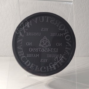4.5in coaster NEW SIZE Circle Ouija board pendulum  3\16 inch (4.5mm) thick. resin silicone mold Handmade Made to order Made to order USA