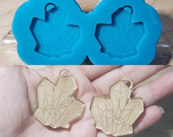 Coffin Set 2 mini earrings silicone mold grip shaker 1.5in for jewelery making DIY pendant charm phone made to order for resin 3D print item