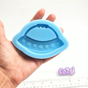 Spaceship silicone mold UFO saucer alien adaptionmould jewelry making DIY  made to order for resin epoxy kawaii mold 3D print item original
