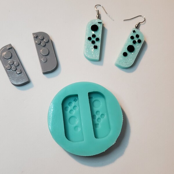 Joy Cons Silikonform für Ohrringe oder Charms Schlüsselanhänger Handy Deco Controller Silikonform auf Bestellung für Resin Epoxy 3D Druck Artikel