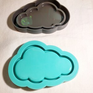 Cloud trinket tray Silicone mould dish 4.5 inch puffy shiny and rounded silicone mold to trinket for resin epoxy 3D print item original