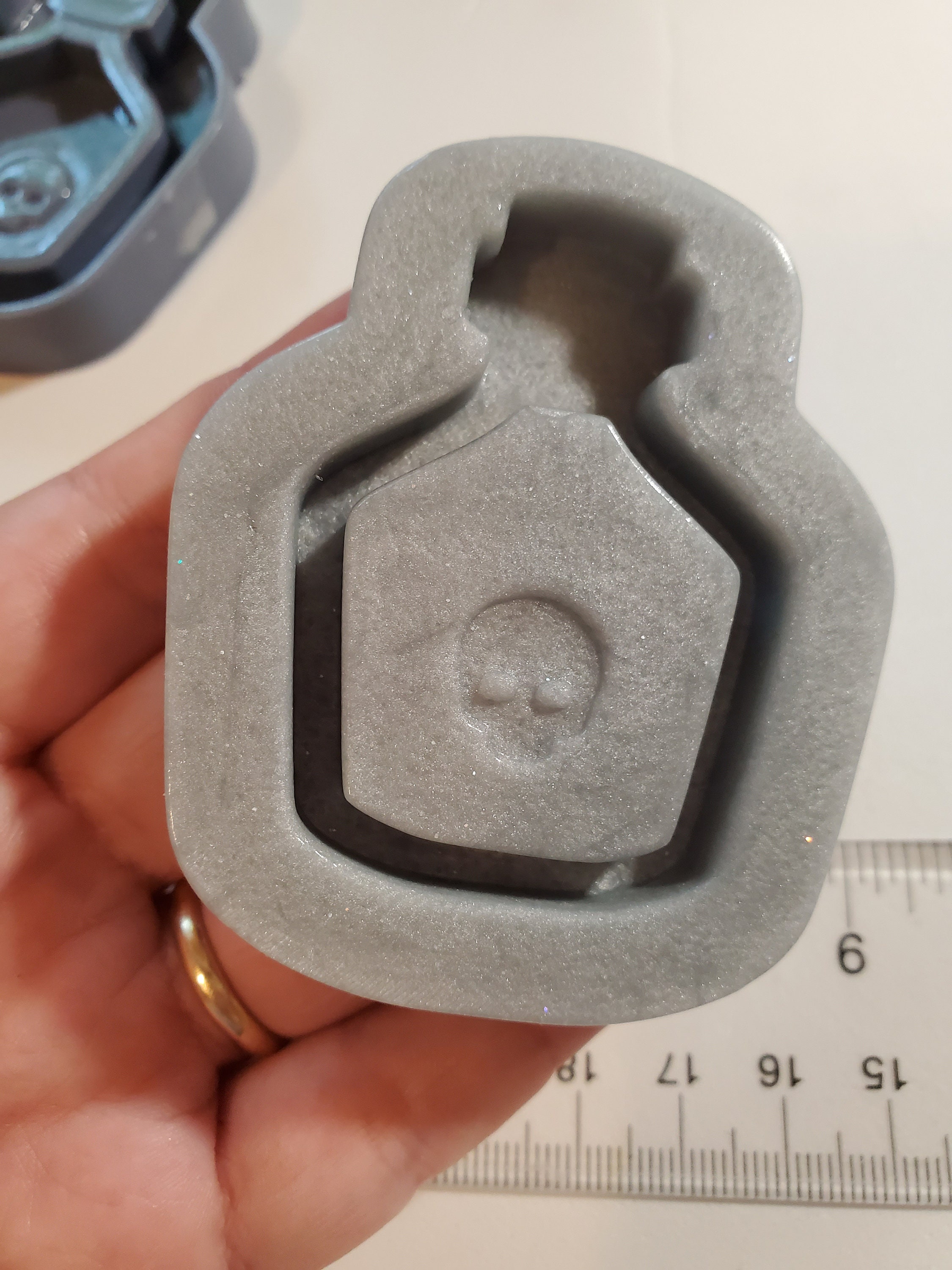Posion Bottle Shaker Mould Skull Gothic Silicone Mold Jewelery Etsy