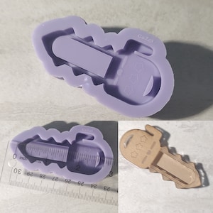 Chain Saw shaker silicone mold for necklace charms Keychain phone decor kawaii silicone mould Made to order for resin kawaii Made in USA