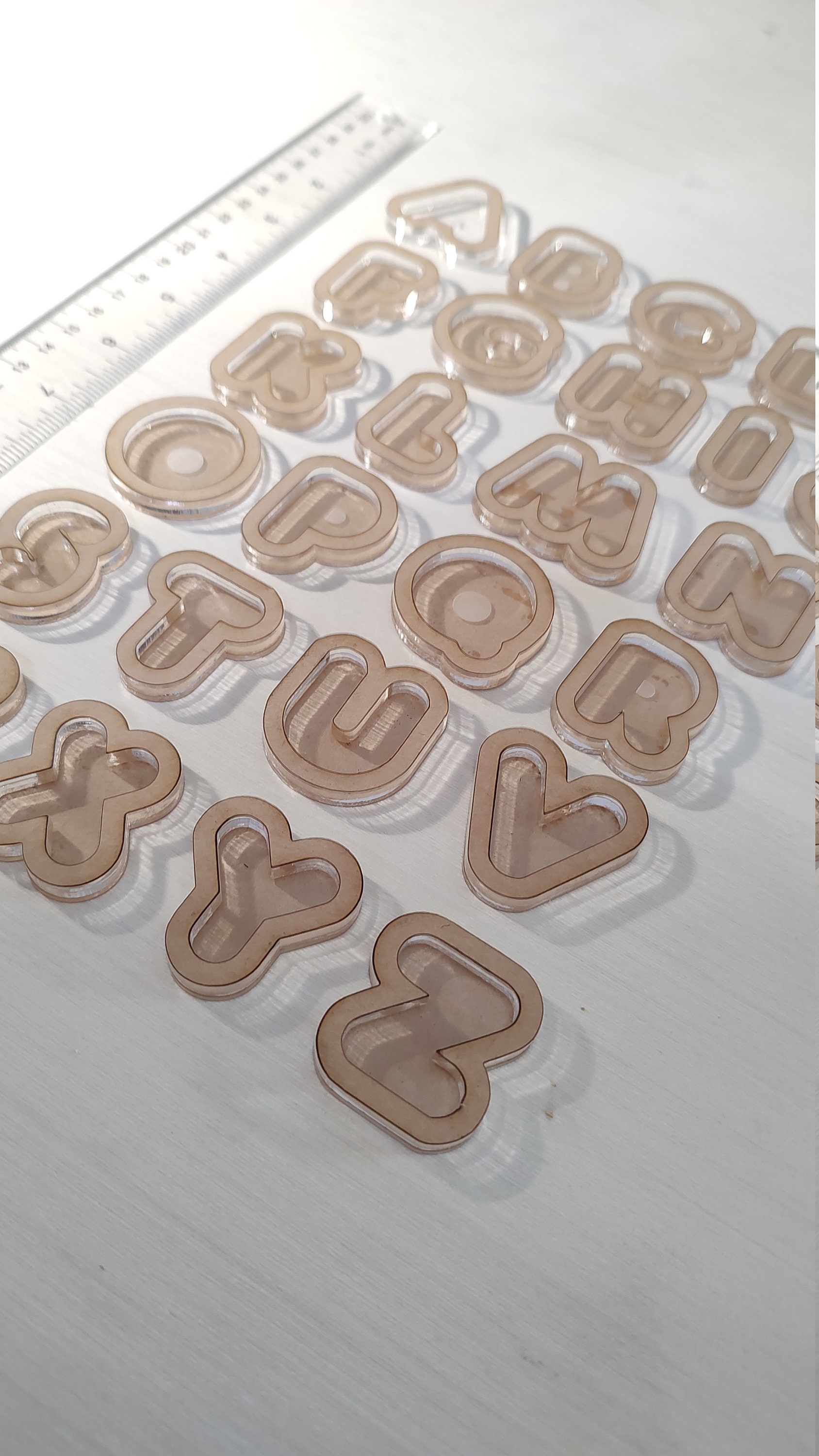 ABC Shakers Pallet Silicone Mold Grip Size 1.5 in Alphabetical - Etsy