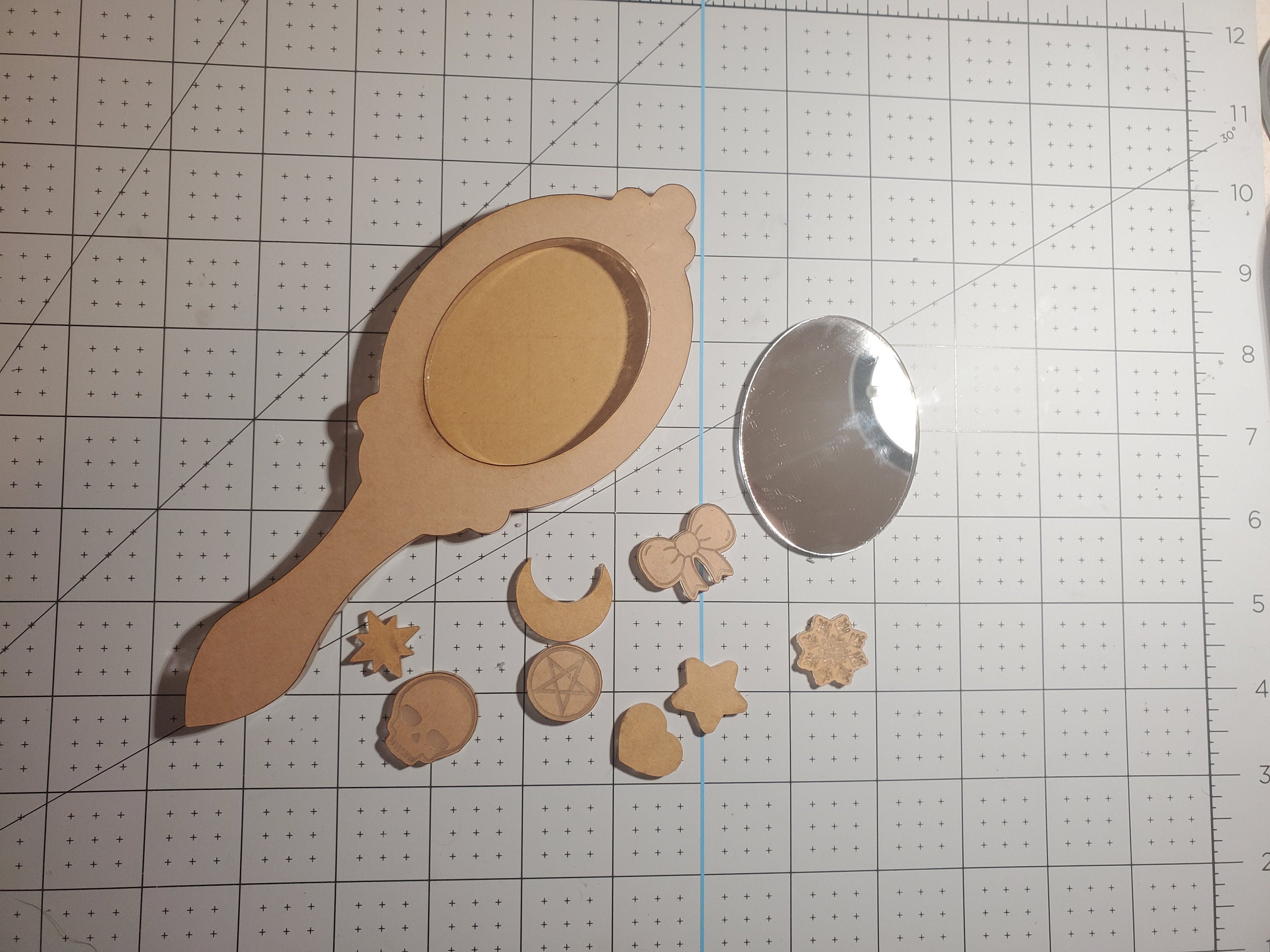 Mirrors only 3/5 pcs for Hand mirror silicone mold set. Etsy