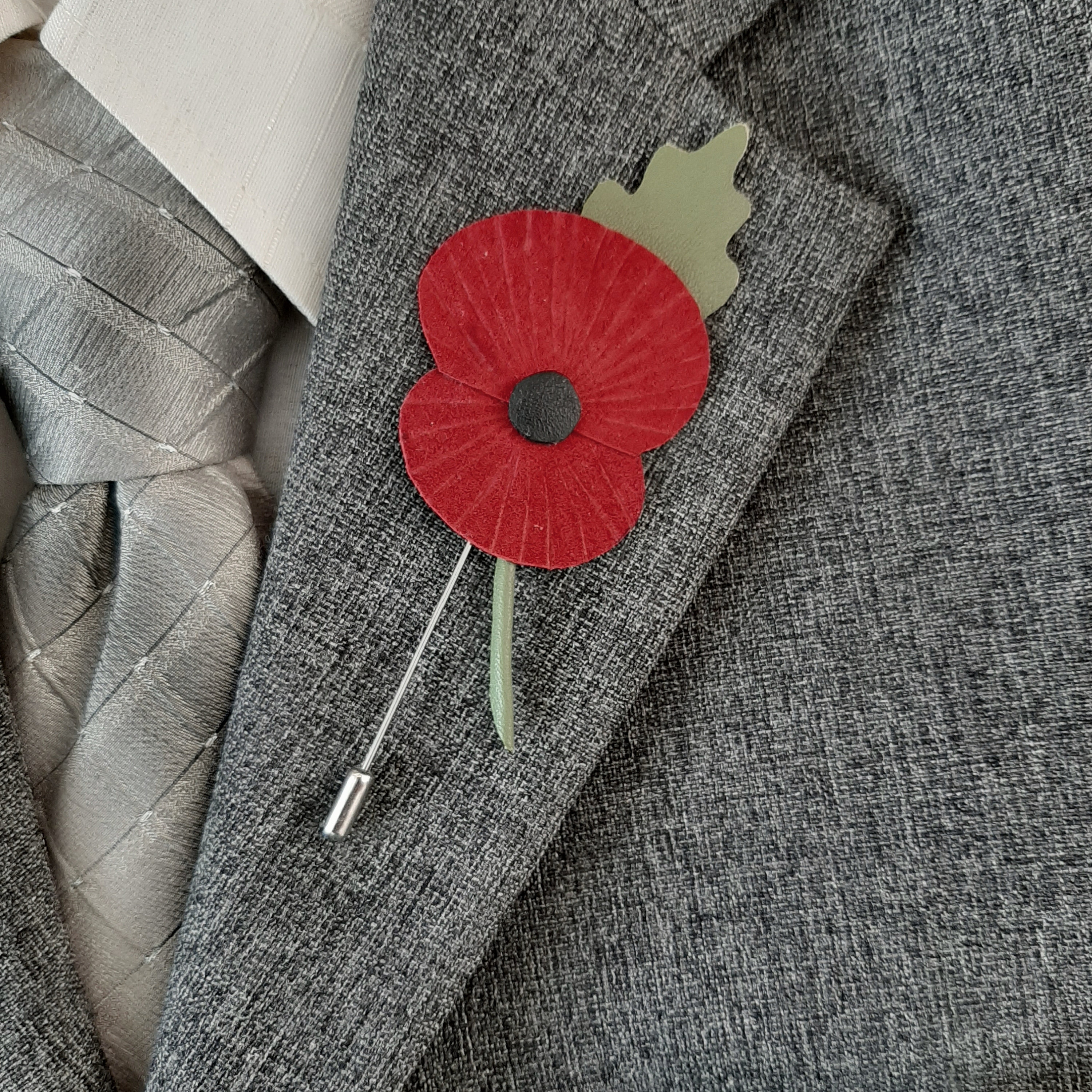 Red poppy Men's lapel pin set of 5 Remembrance day Etsy
