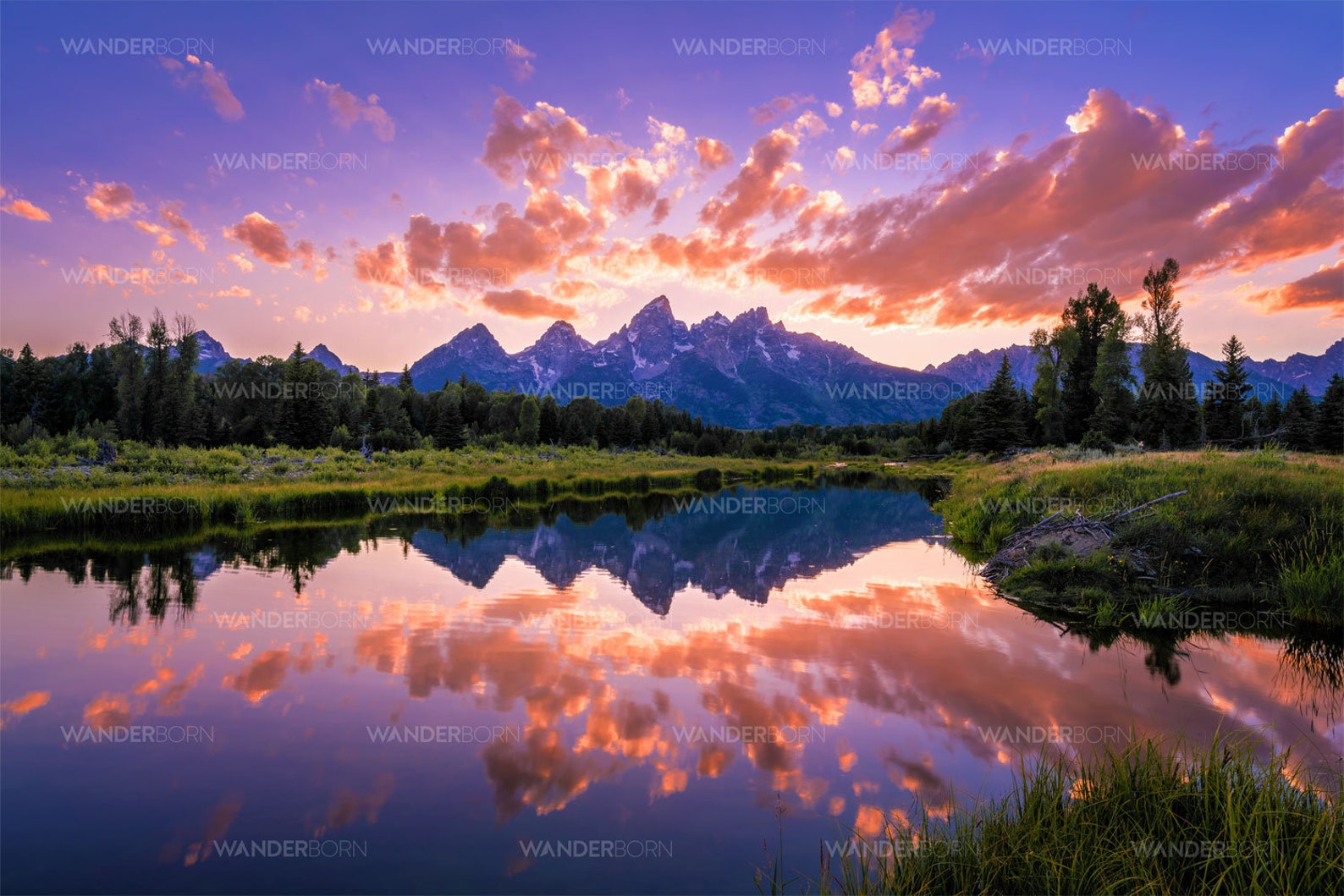 Large Landscape Photography Tetons Wyoming Print Sunset Etsy