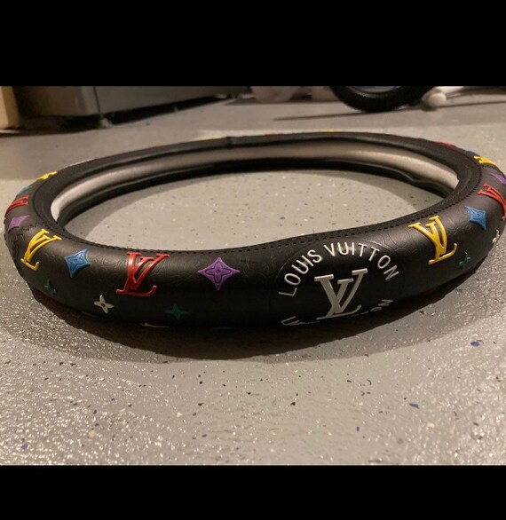 LV Steering Wheel Cover Rainbow Etsy
