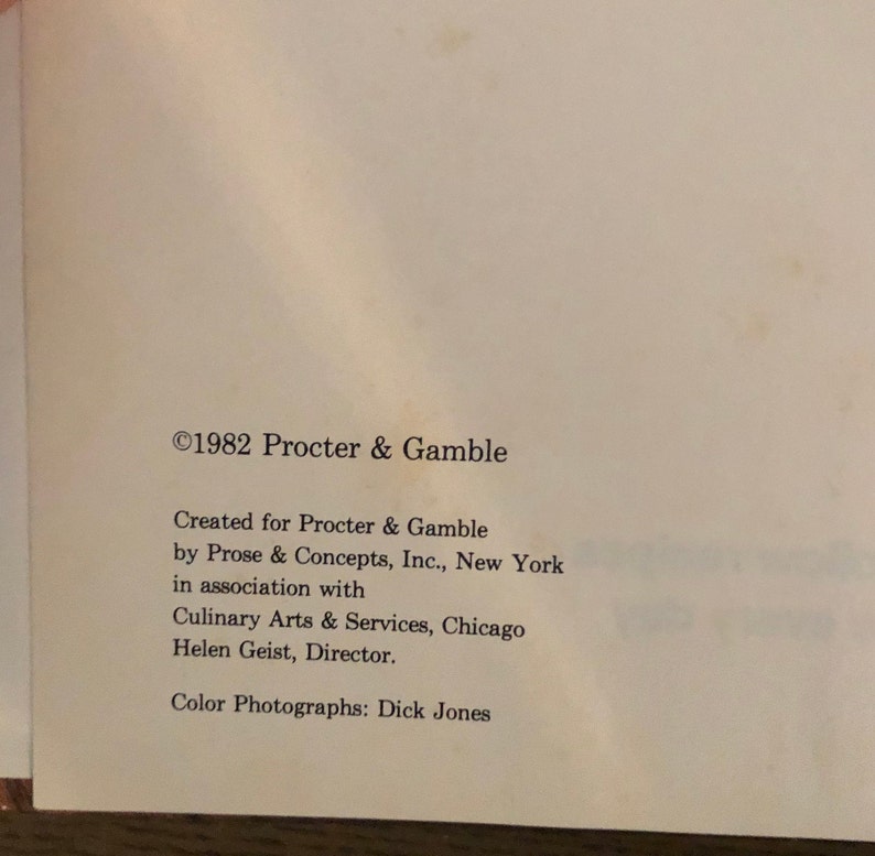 Crisco Cooking Cook Book - 1982 Procter & Gamble - Etsy