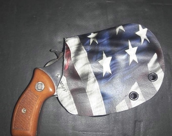 Ruger LCR  Custom Kydex Holster 2nd Ammendment American Flag Graphics