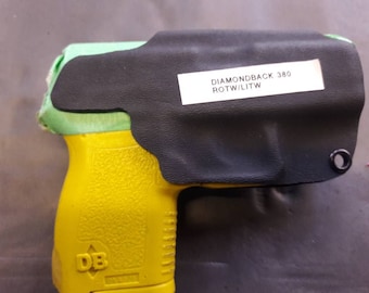 Diamondback DB9 Gen 4 w/G-Code paddle Custom Kydex Holster (12 colors to choose from)