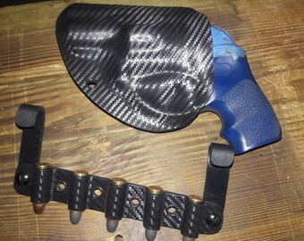 Ruger LCR  with Extra Ammo Belt Attachment Combo Custom Kydex Holster (12 colors to choose from)
