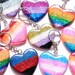 Glittering Pride flags as key rings - queer- LGBTQIA+