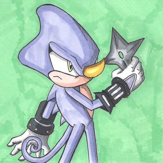 Espio The Chameleon in Sonic 3 style