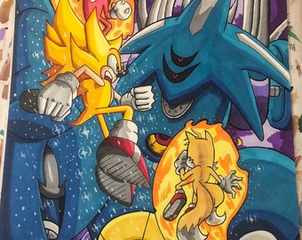 Team Super Sonic vs Metal Overlord (Original)