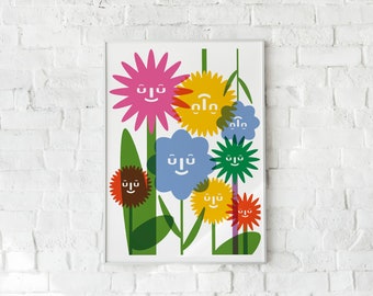 The Flowers - Fine Art Print - A4 / A3 | Gardening Lover