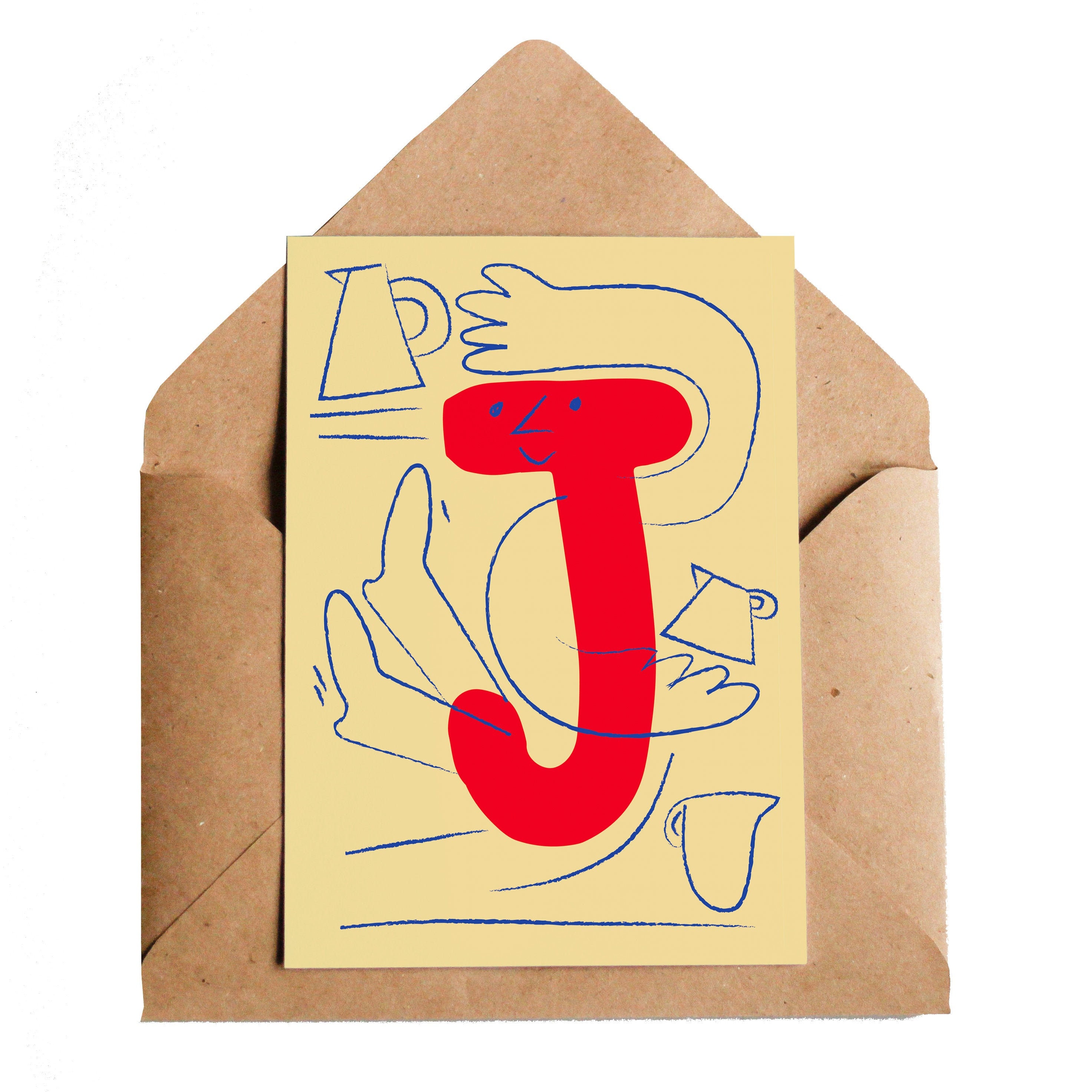 Letter J Alphabet Cards Initials Monogram Names Illustrated Cards Graphic  Design Cards ABC J Names Jug Clay Ceramics - Etsy