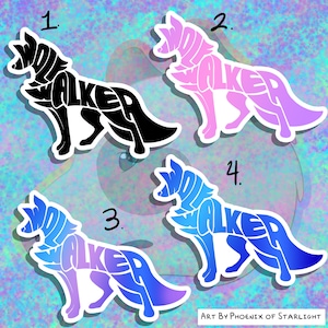 Wolfwalkers Holographic Stickers