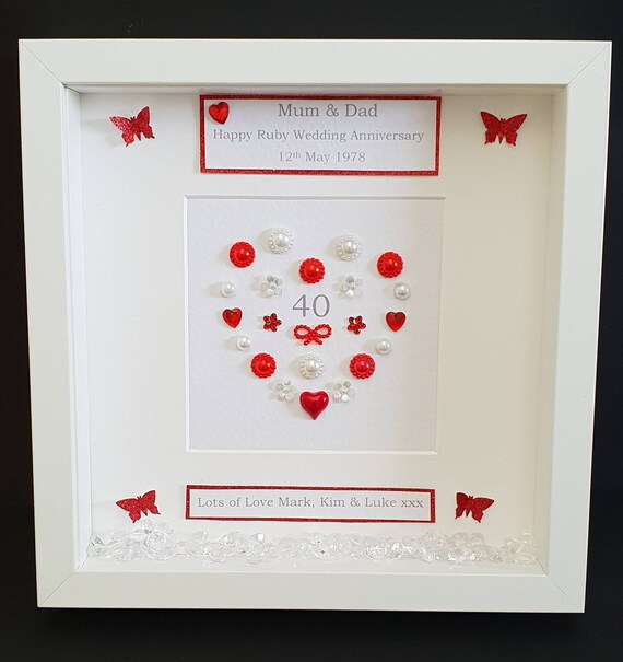 mum and dad ruby anniversary gifts