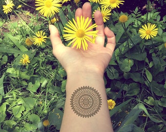 Mandala Tattoo, Mandala Temporary tattoo, Bohemian tattoo, Boho tattoos temporary. Mandala Tattoo, Mandalas Bohemian tattoo, Fake Tattoos