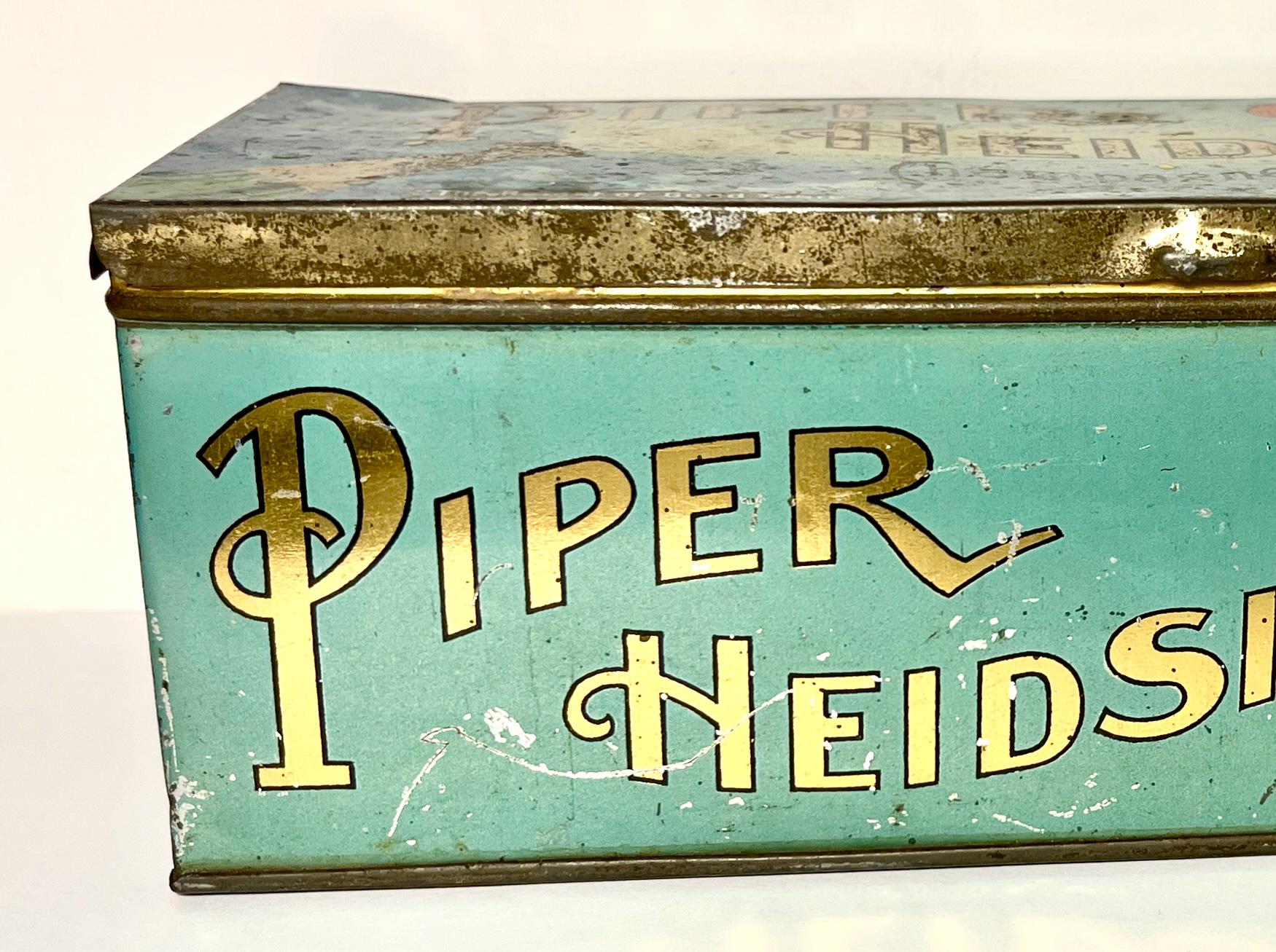 Vintage Piper Heidsieck Chewing Tobacco Tin, Champagne Flavor