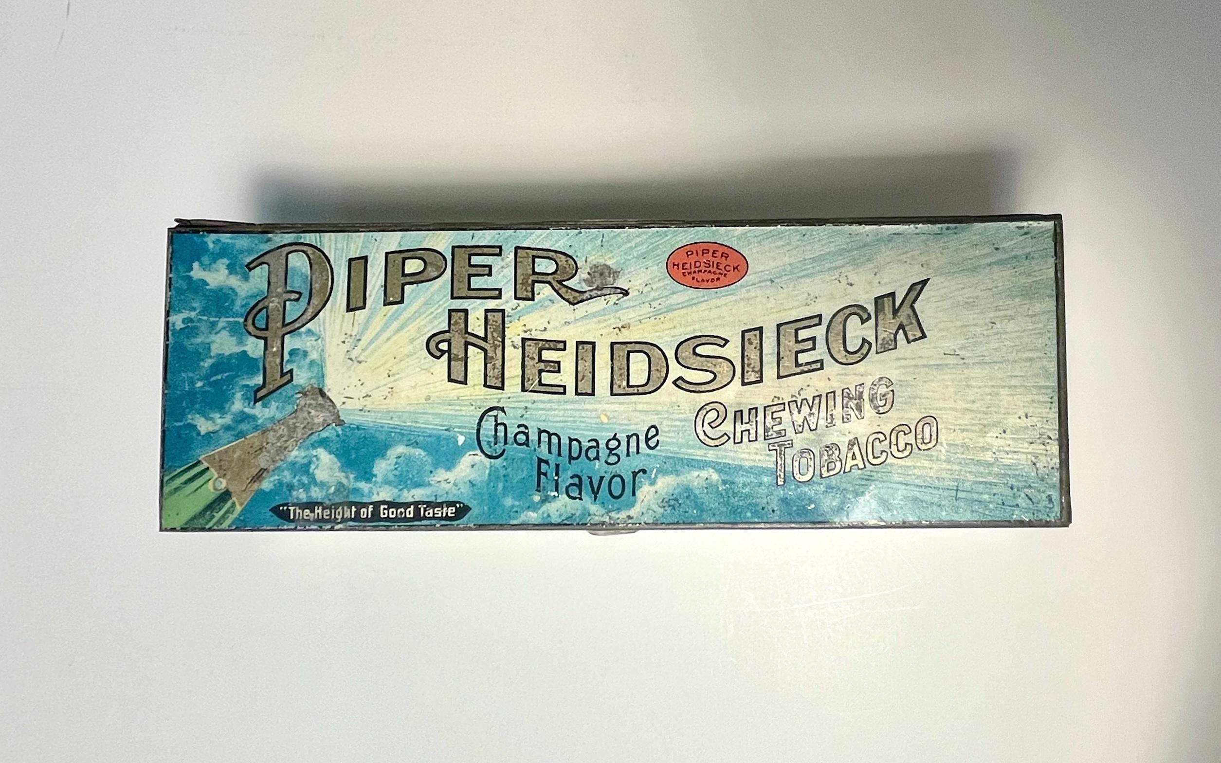 piper heidsieck chewing tobacco Vintage Piper Heidsieck Chewing Tobacco Tin, Champagne Flavor