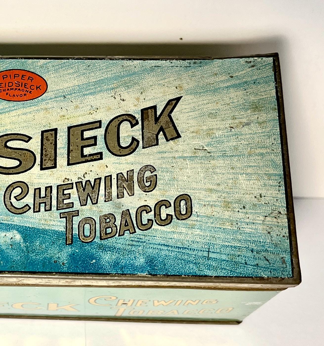 Vintage Piper Heidsieck Chewing Tobacco Tin, Champagne Flavor