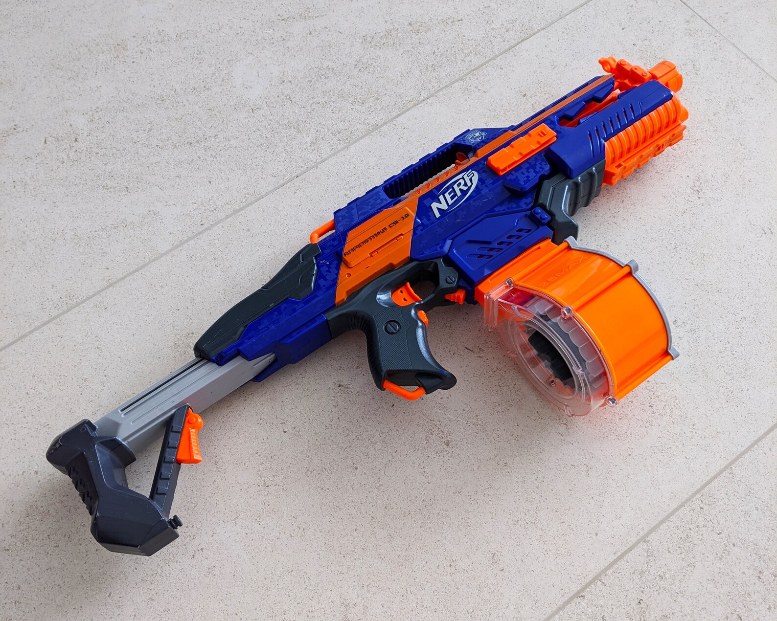 Modified Full Auto Nerf Rapidstrike from PDK Films 47 Etsy