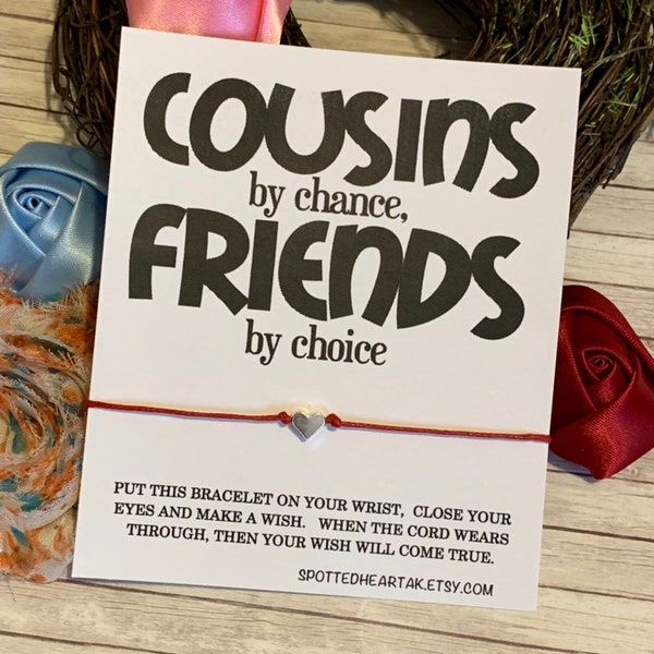 Cousins Squad Gift For Cousins Gift Bracelet Cousin Christmas Gift Make The Best Friends Birthday Gift Wish Bracelet Cousin; Squad Family