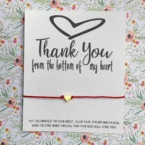 WISH-armband - aandenken, eenvoudig, dankbaarheid, erkenningscadeau, bedankt voor je hulp, bedankt dat je deel uitmaakte van mijn reis, waardering,
