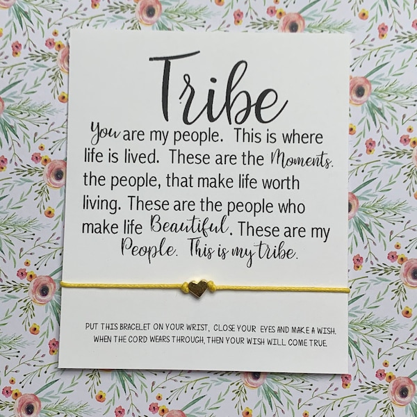 My Tribe, Girls Weekend Wish Bracelet, Girls Trip, Girls Road Trip, Wish Bracelet, Girls Weekend, Getaway Weekend, Girls Getaway Gift, Tribe