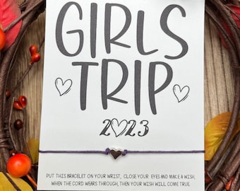 Fun Getaway Weekend; Girls Getaway Gift; Girls Trip; Custom Girls Weekend; Wish Bracelet; Girls Road Trip, Wish Bracelet; Girls Weekend Gift