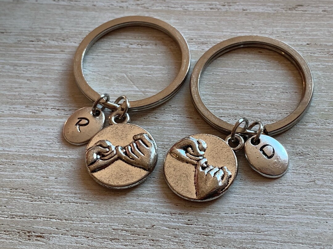 Swear Key Rings Pinky Swear Keychain, Double Pinky Promise Key Chains, Pinky Key Rings ...