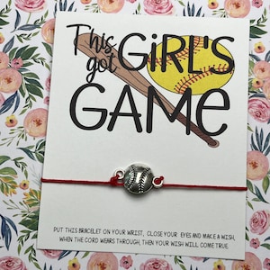 Regali di softball; braccialetto dei desideri; braccialetto di softball; regalo di squadra di softball; cordino; regali di softball per ragazze; festa della squadra sportiva; all&#39;ingrosso; allenatore