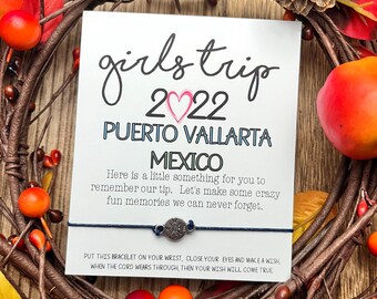 Fun Getaway Weekend; Girls Getaway Gift; Girls Trip; Custom Girls Weekend; Wish Bracelet; Girls Road Trip, Wish Bracelet; Girls Weekend Gift