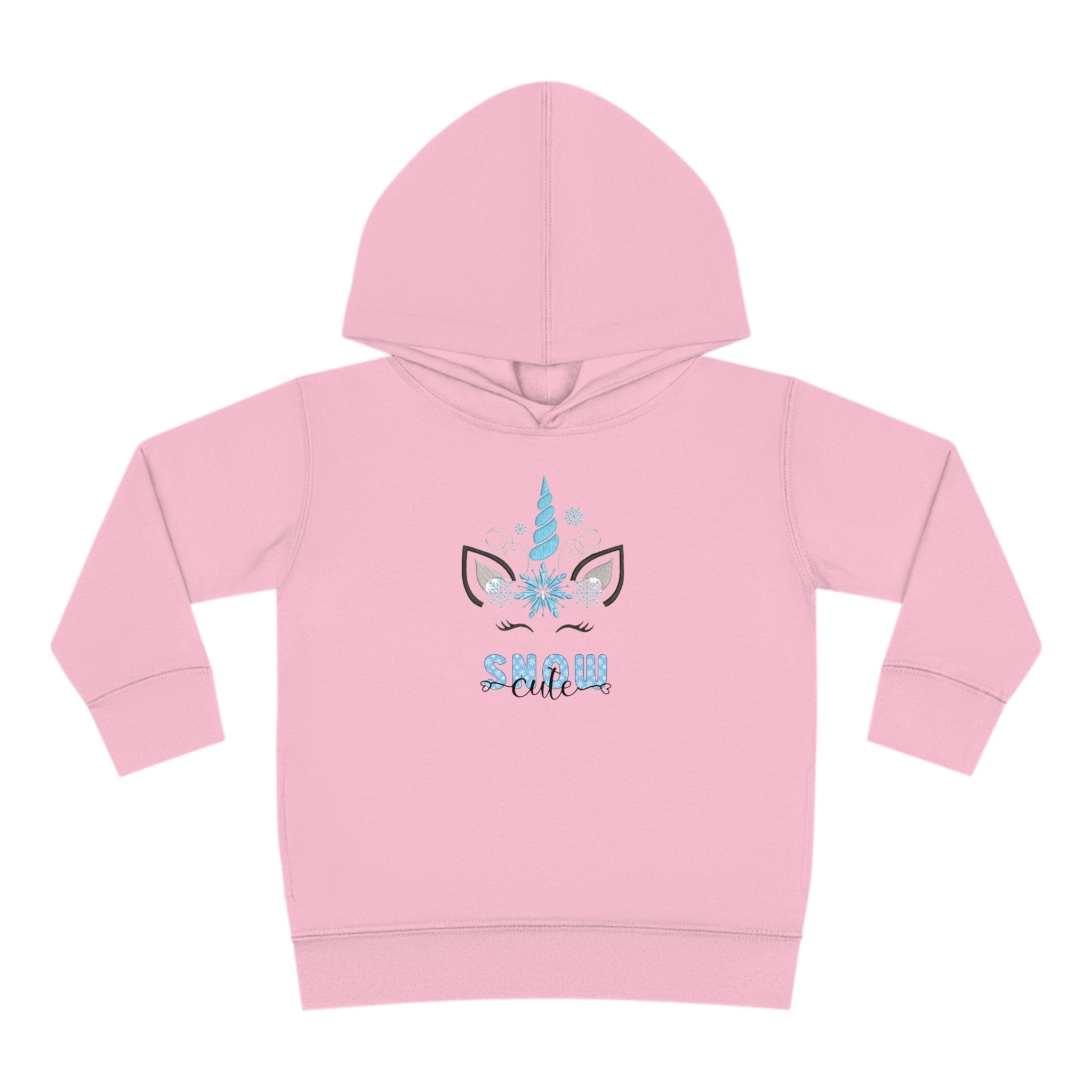 Unicorn Snow Cute Toddler Pullover Fleece Hoodie, 4 colors, sizes 2T, 4T,  5/6T