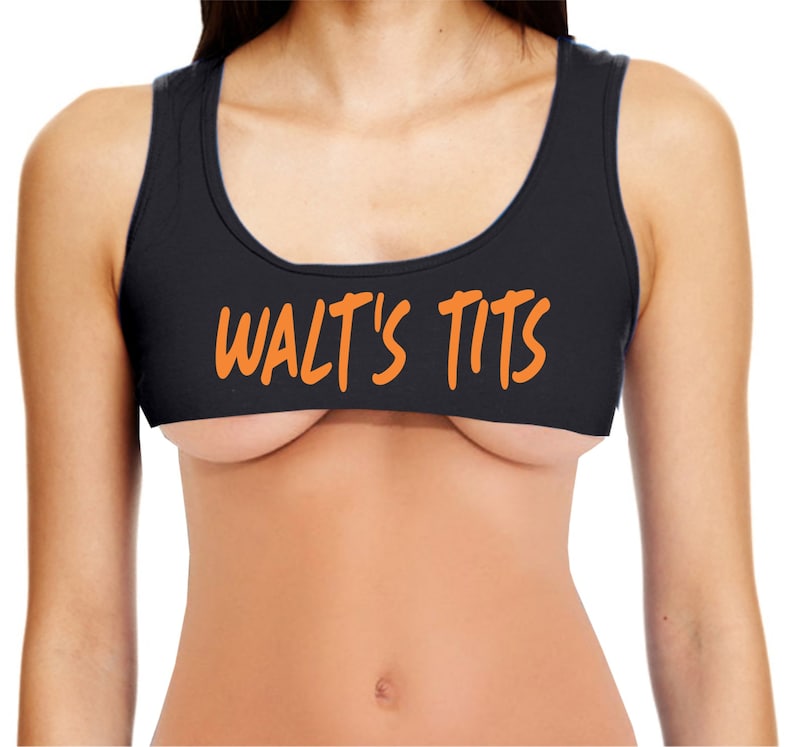 CUSTOM NAME'S TITS Cut off Tank Top Crop T Shirt Bra Etsy