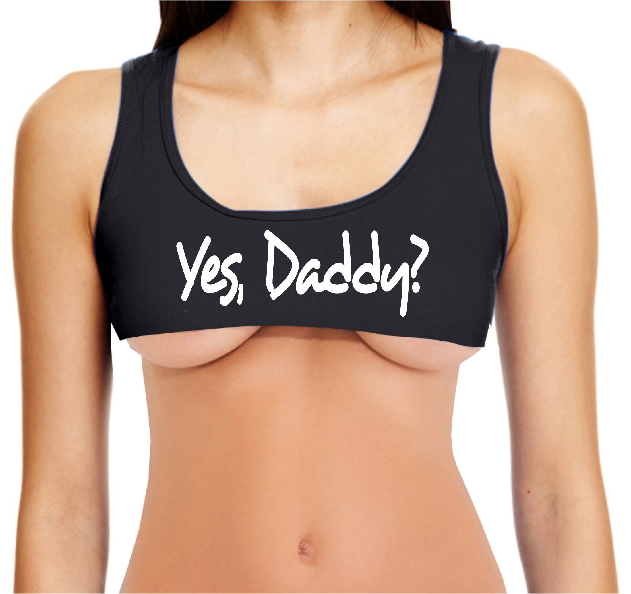 YES DADDY Cut off Tank Top Crop Top 